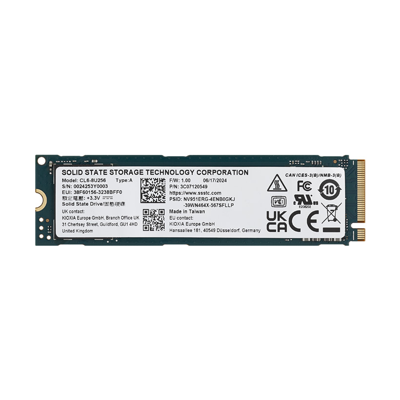 96FD80-P512-TS1 - SSSTC M.2 2280 512GB NVME G4x4 SSD -25C